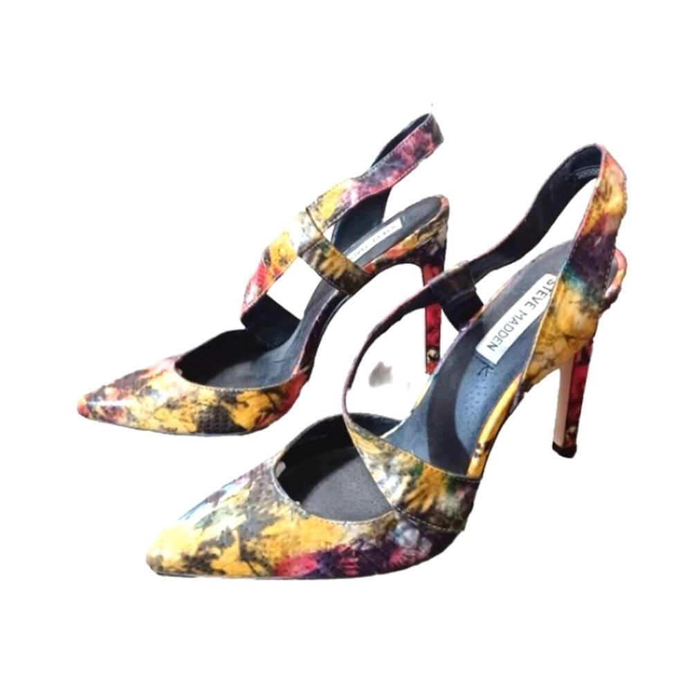 Steve Madden Zepher Multicolor Pointed Toe Heels … - image 2